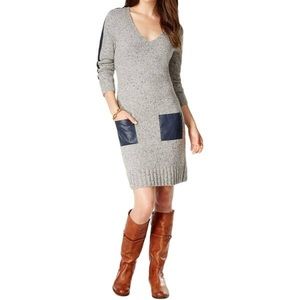 Tommy Hilfiger Chloe Pocket Sweater Dress | size S